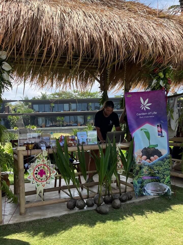 Naturprodukt bali stand